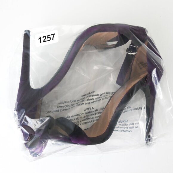 Charlotte Russe Purple Suede Heels - Size 7 - Picture 8 of 8